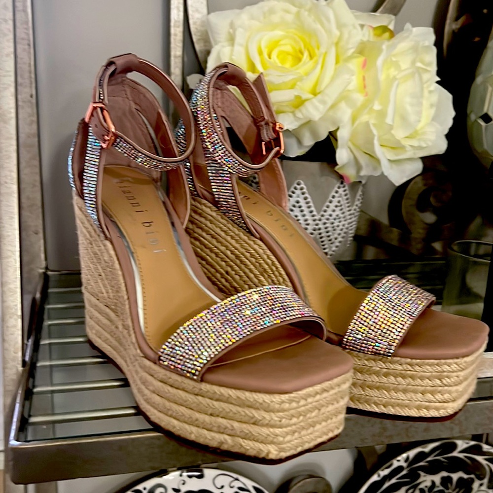 Gianni Bini sparkle wedges